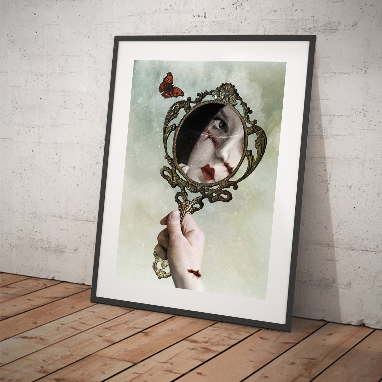 Contemporary Face Art Print - Emotionally Scarred