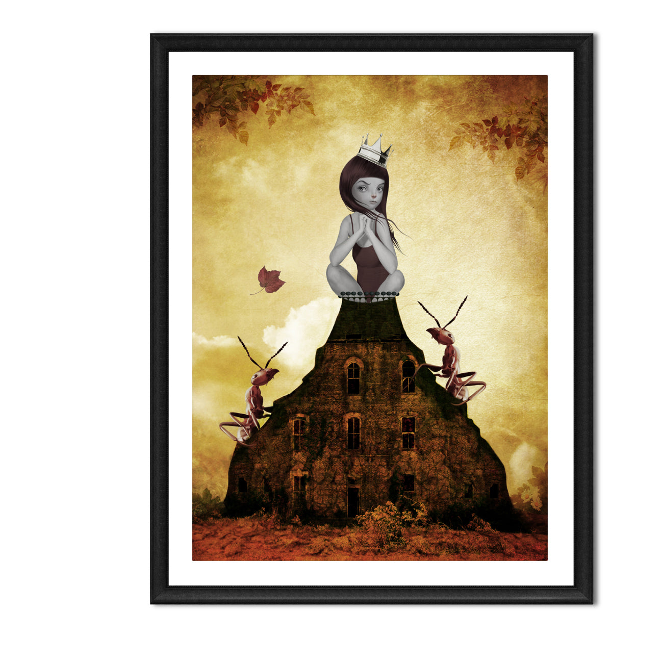 Surreal Ant Art Print - King Of The Castle